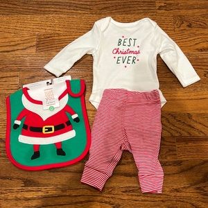 NEW! Newborn outfit and bib bundle